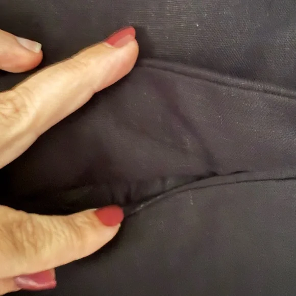 ZARA LINEN BLEND ROLL UP SLEEVE OPEN FRONT BLAZER BLACK SIZE L - Picture 7 of 8